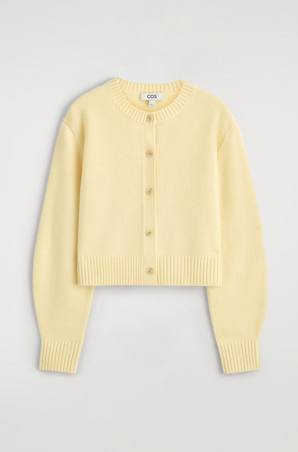 Cropped Cardigan Butter Yellow