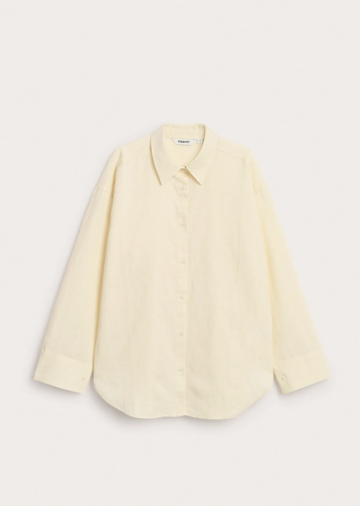 Oversized Linskjorte Butter Yellow